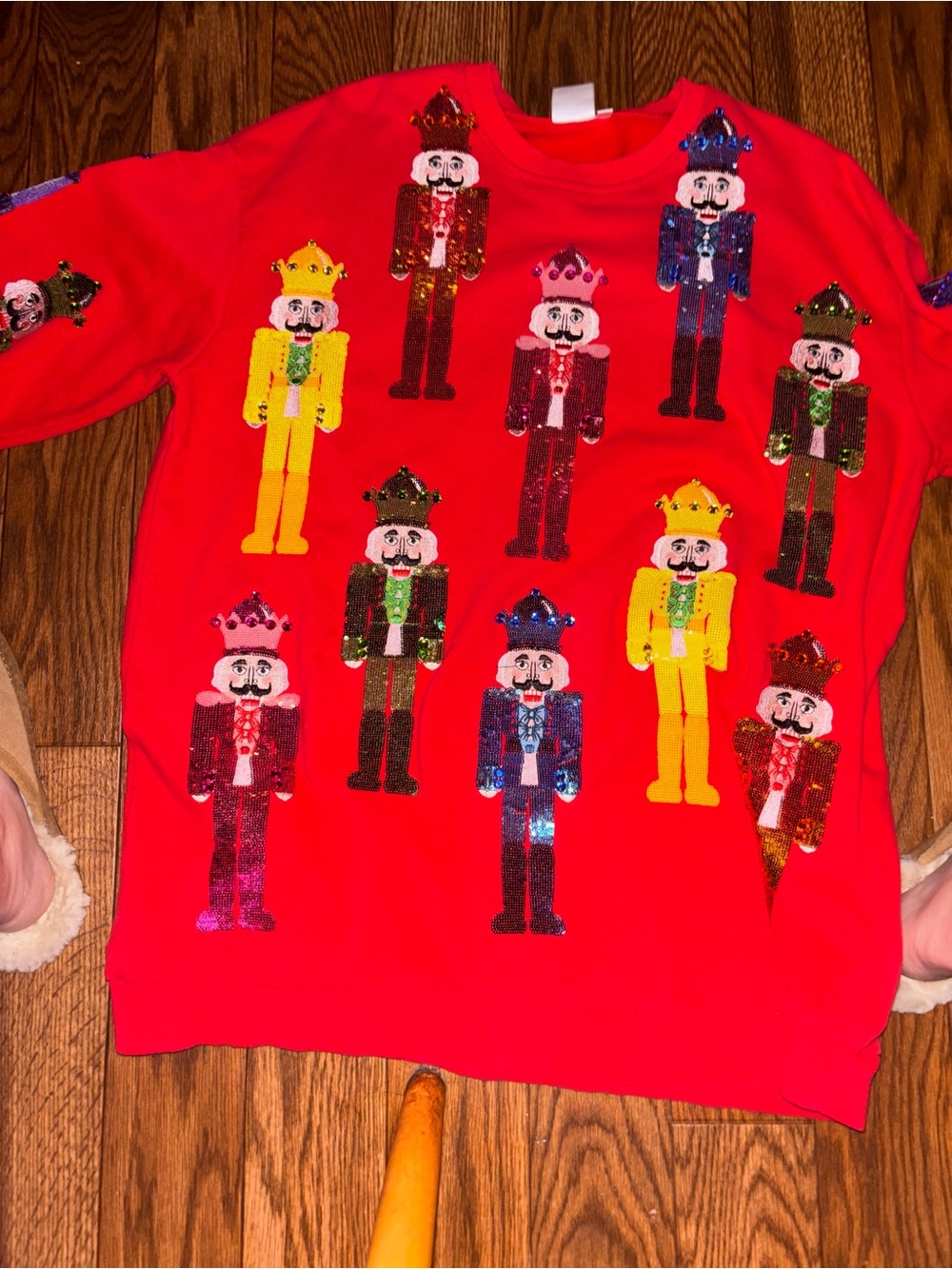 Colorful Nutcracker Sequin Sweater
QUEEN OF SPARKLES size med